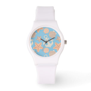 Montre Motif nautique en pastel