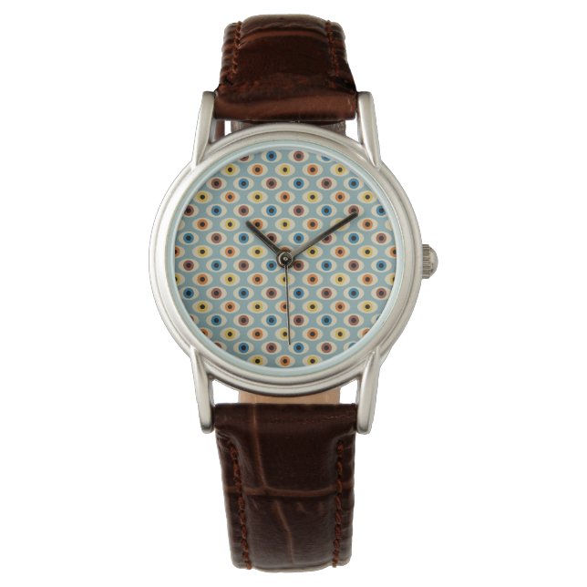 Montre Motif oculaire rétro (devant)