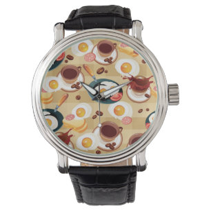 Montre Motif petit-déjeuner 3