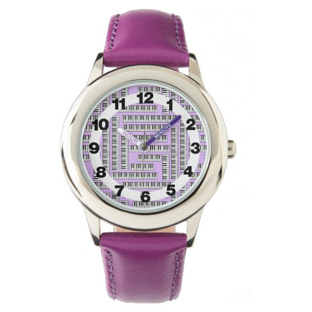 Montre Motif Piano Keys (devant)