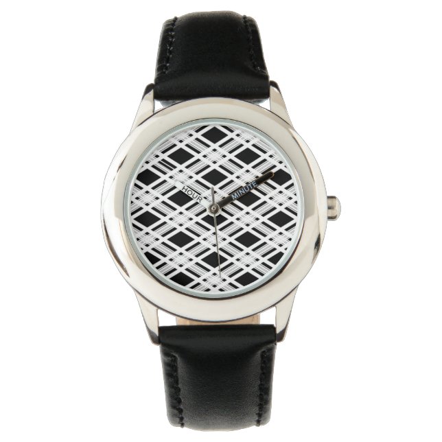 Montre Motif Plaid trié (devant)