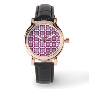 Montre Motif pourpre