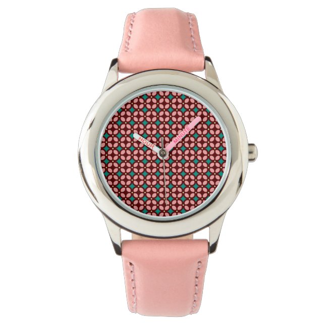 Montre Motif rose Brown (devant)