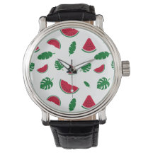 Motif sans couture d'été de pastèque tropicale