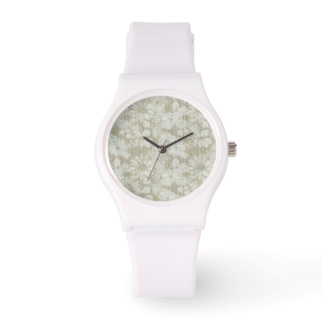 Montre Motif texturé en crème de café (Recto)