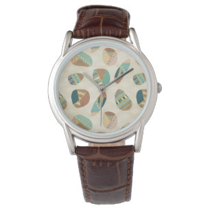 Montre Motif turquoise extérieur d'étape de Geo