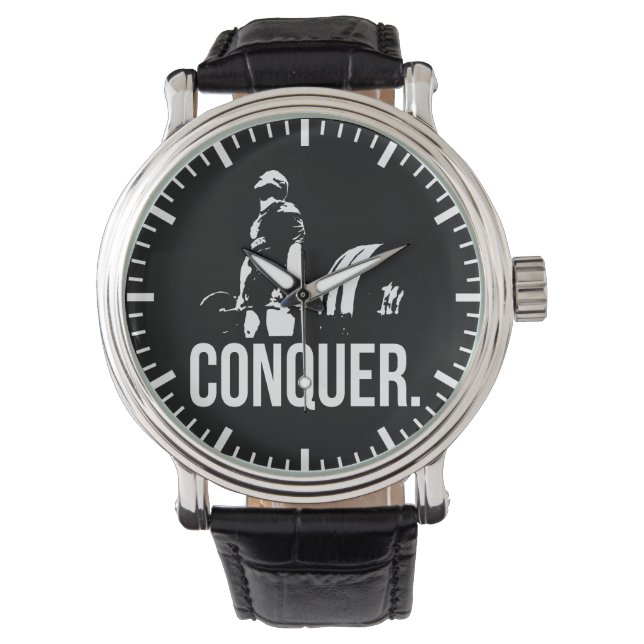 Montre Motivation Bodybuilding - Conquérir (devant)