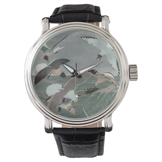 Montre Mouettes au-dessus des vagues océaniques par Louis (devant)