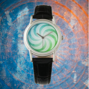 Montre Moulin à vent Bleu Vert
