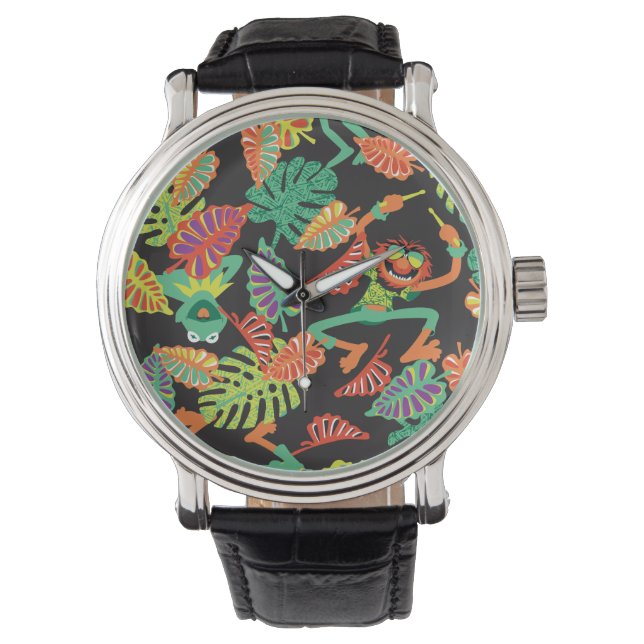 Montre Muppets | Kermite tropical et Motif animal (devant)