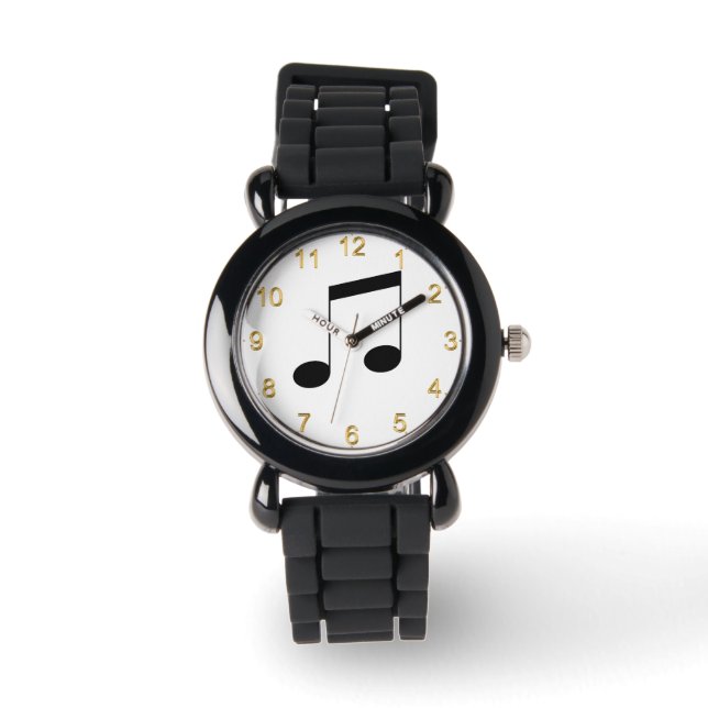 Montre Music One Black Beam Note, (Recto)