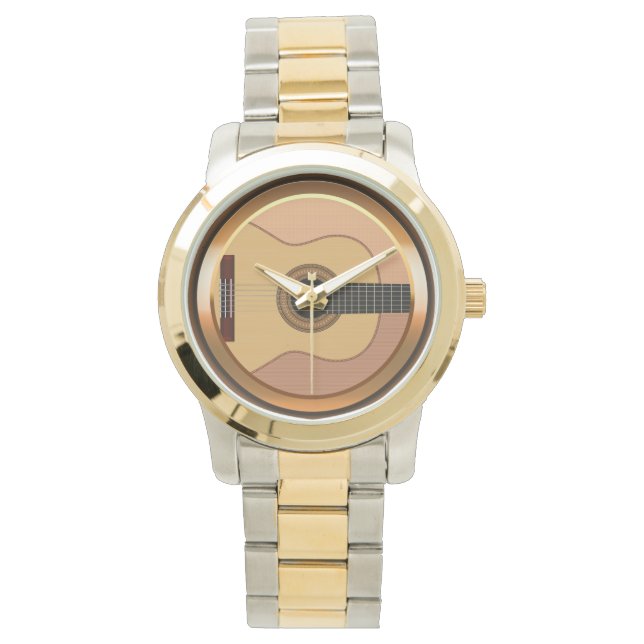 Montre Musique Acoustique Guitare Watch (devant)