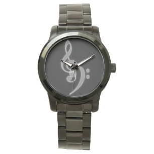 Montre Musique - Treble et Bass Clef