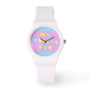 Montre My Mum Design avec des couleurs poétiques pâle mél