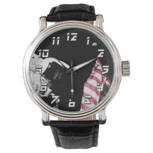 Montre NASA Apollo 17 astronaute Drapeau de la lune de te