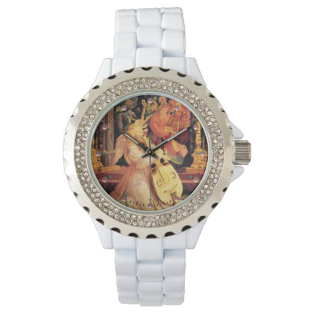 MONTRE NATIVITÉ, ANGES DE LA MUSIQUE - MAGIE DE NOËL (devant)