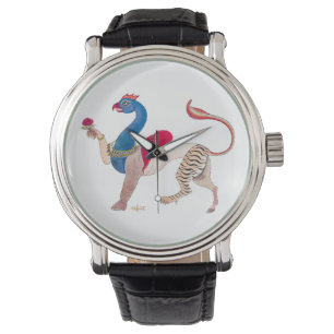 Montre Navagunjara Krishna Peinture indienne vintage reli