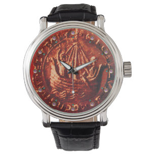 Montre NAVIRE ANTIQUE, Sceau de cire rouge GALLEON