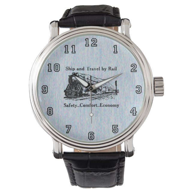 Montre Navire et voyage par rail (devant)