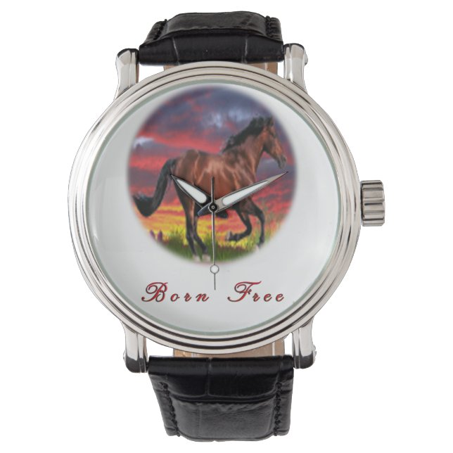 Montre Né chevaux libres (devant)