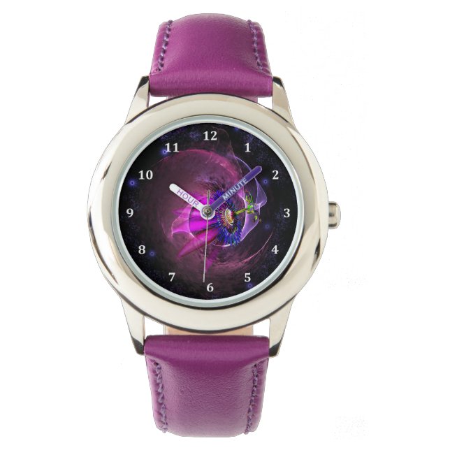 Montre Nebula Design en Lavande, Violet & Rose (devant)