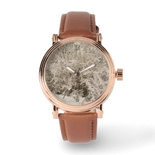 Montre neige d'hiver ornement
