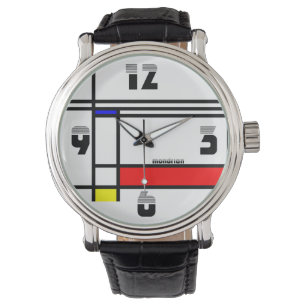 Montre Néo--plasticism style artistique de Mondrian