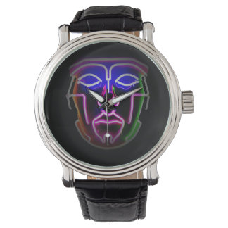 Montre Neon Cyborg Futuriste noir