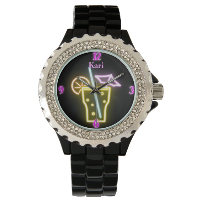 Montre Neon personnalisée (devant)