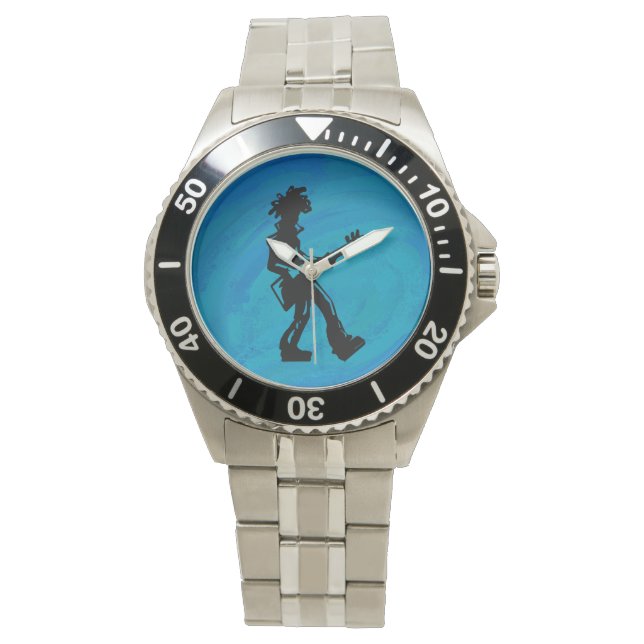 Montre New York Boogie Nights Guitare Bleu (devant)