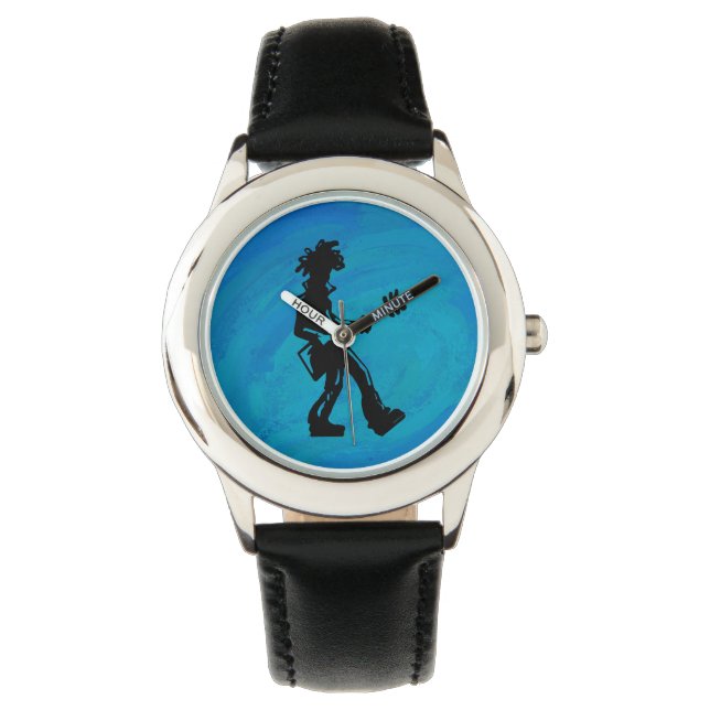 Montre New York Boogie Nights Guitare Bleu (devant)