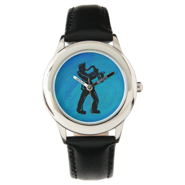 Montre New York Boogie Nuits Saxophone Bleu (devant)