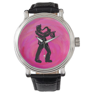 Montre New York Boogie Nuits Saxophone Hot Pink