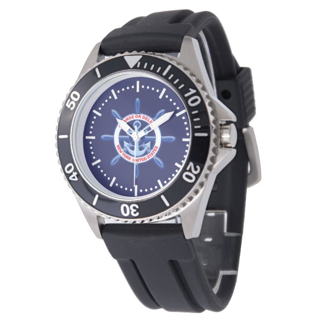 Montre New York, États-Unis, Personnalisable, Voyage en m (Incliné)