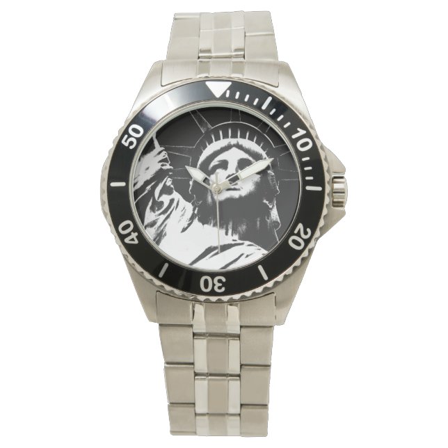 Montre New York Watch Statue of Liberty NYC Wristwatch (devant)