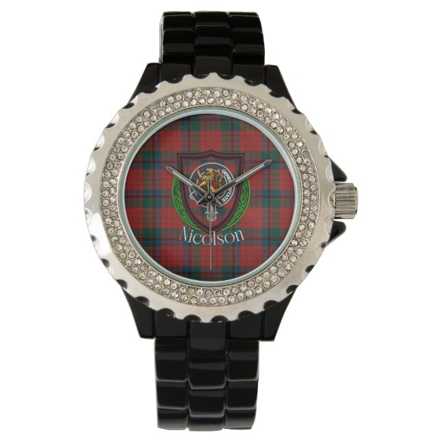 Montre Nicolson Scottish Clan Tartan & Crest (devant)