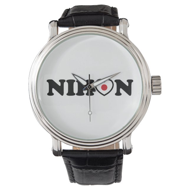 Montre Nihon Love Coeur Drapeau (devant)
