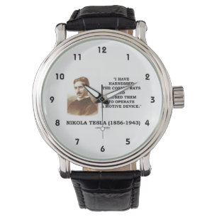 Montre Nikola Tesla a armé le dispositif de motif de