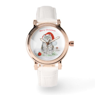 Montre Noël Chat et Souris