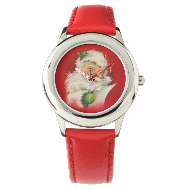 Montre Noël du Père Noël vintage (devant)