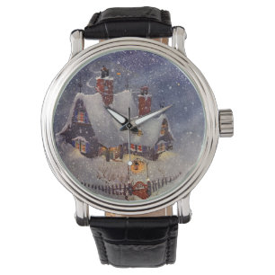 Montre Noël vintage, Atelier du Père Noël Pôle Nord