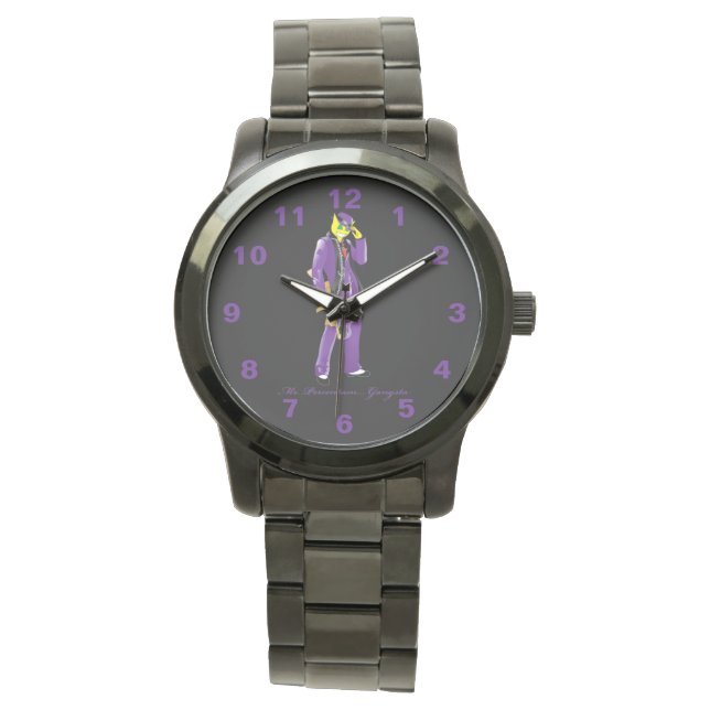 Montre noir de pourcentage Gangsta (devant)