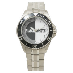 Montre Noir Et Blanc