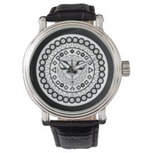 Montre noir et blanc
