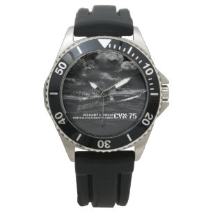 Montre Noir Rubb de protecteur de couronne de CVN-75