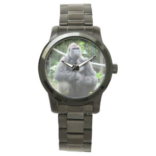 Montre noire pour hommes Gorilla
