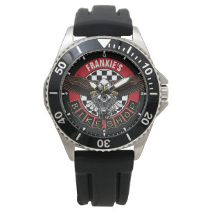 Montre NOM Customisé Biker Motorcycle Magasin Vélo Gara