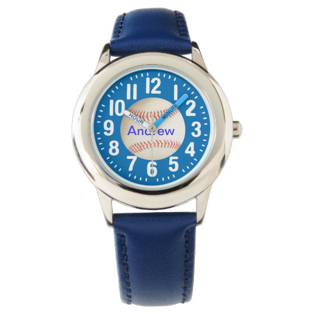 MONTRE NOM D'AJOUT BASEBALL -WATCH (devant)