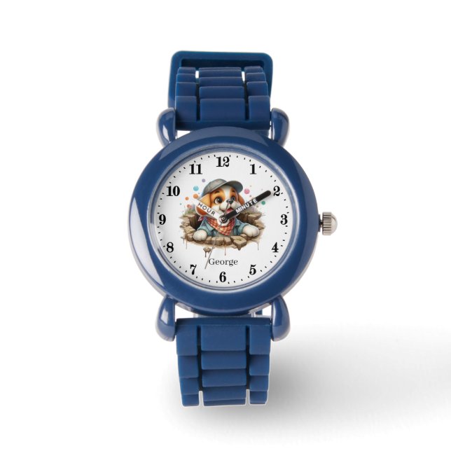 Montre Nom d'ajout de chien cool (Recto)