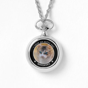Montre Nom de chat mignon amateurs de chat empreintes de